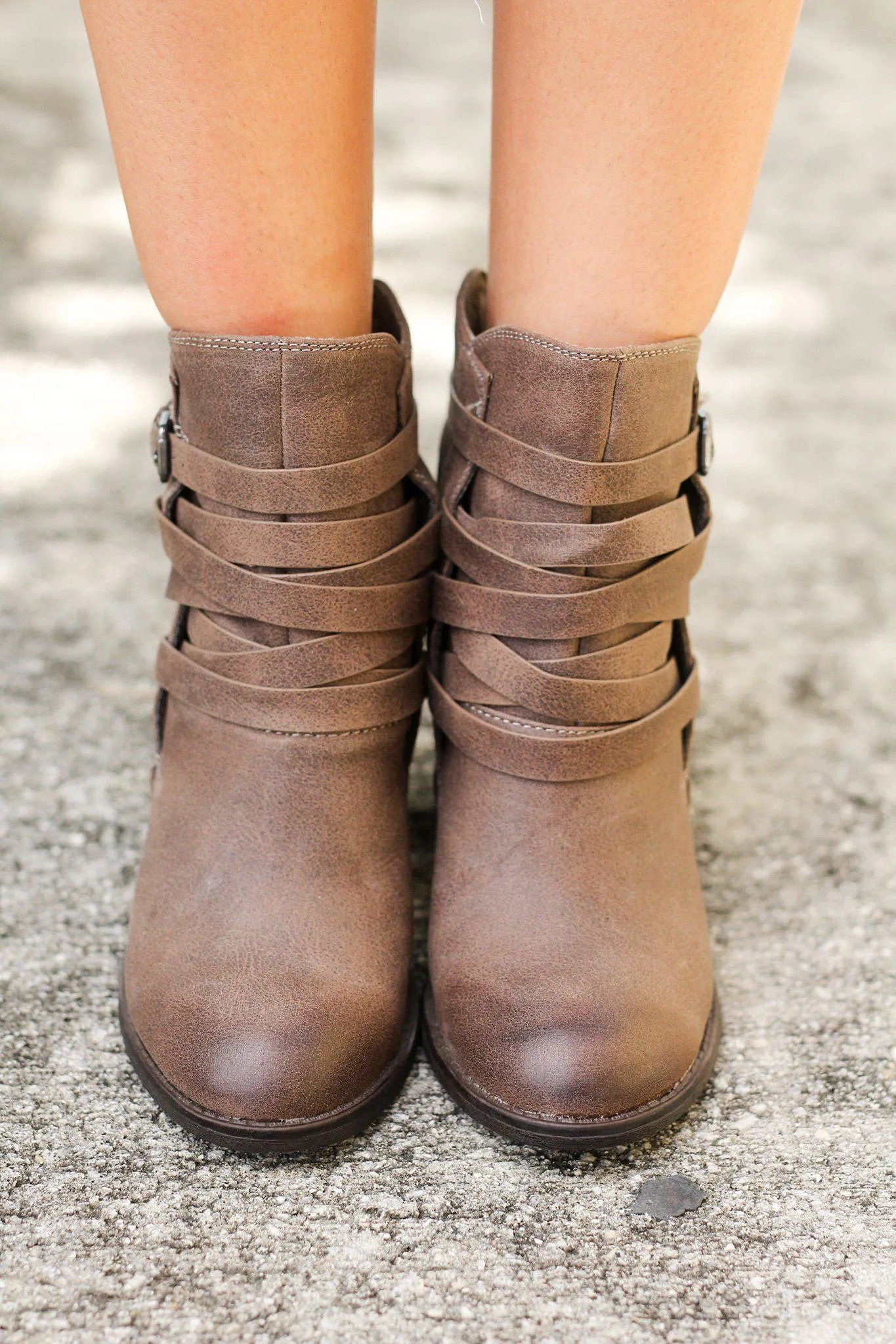 Manto Taupe Booties