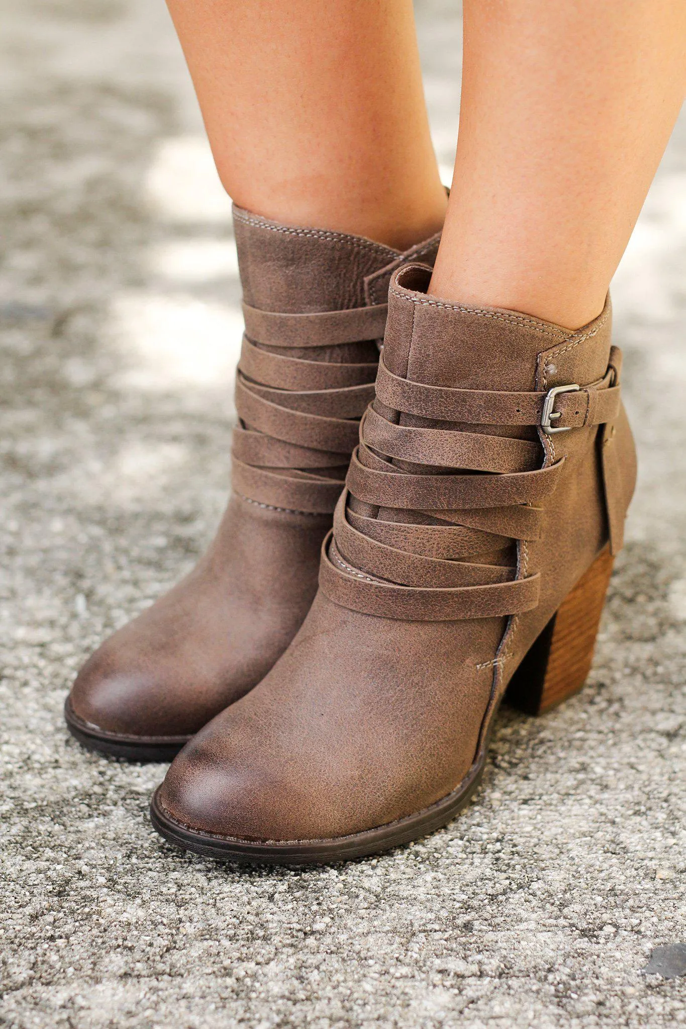 Manto Taupe Booties