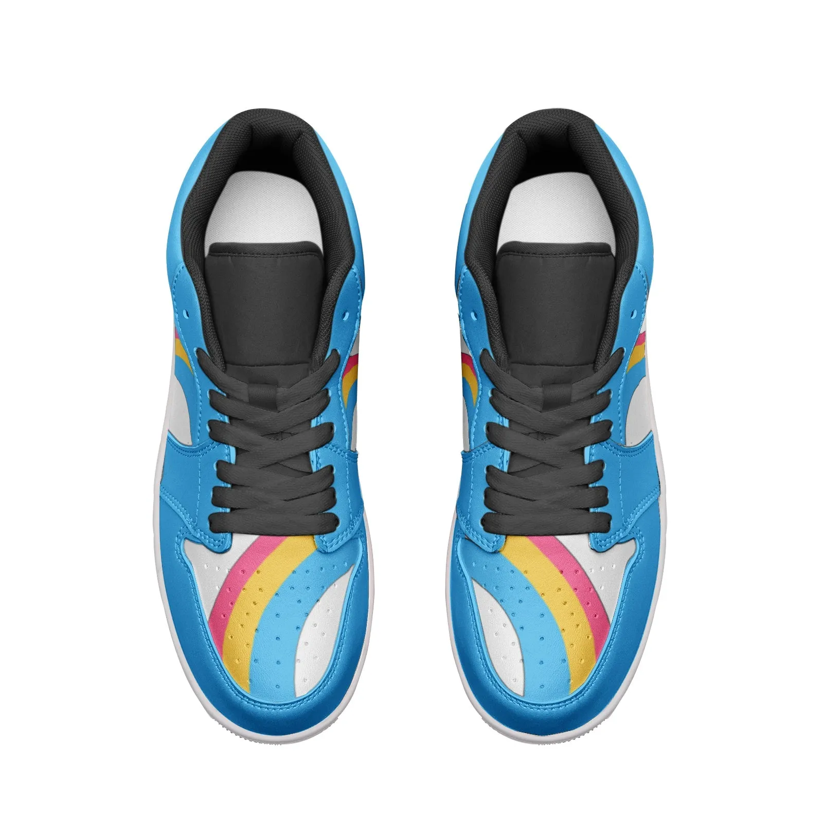 Pansexual Pride Low Top Baby Blue Unisex Sneakers