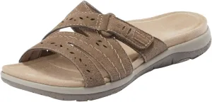 Platform Sandals Women Comfortable Faux Leather Open Toe Wedge Sandals Summer Sandals Walking Sandals Beach Slippers