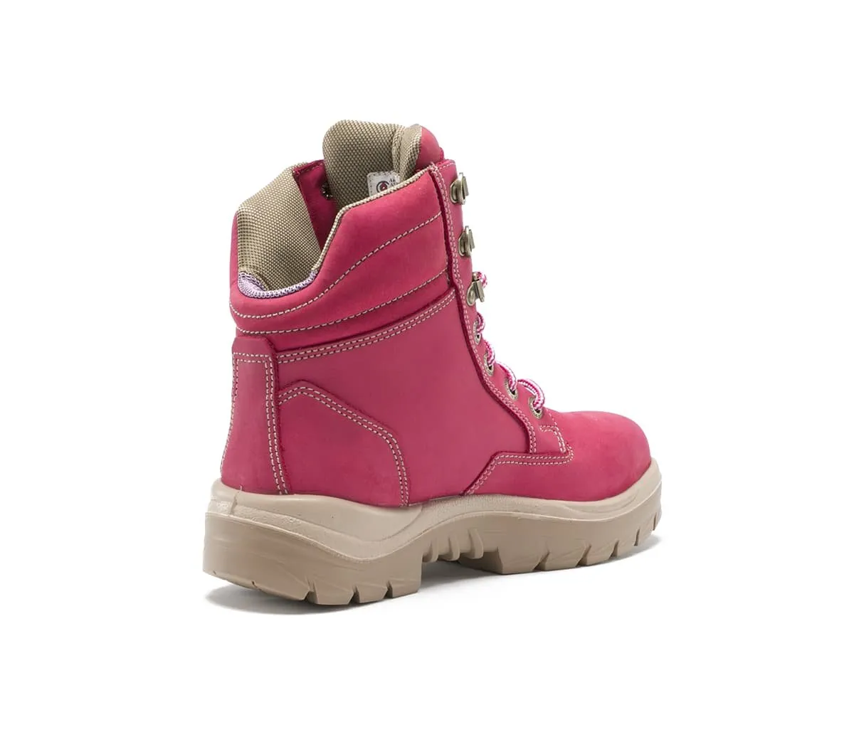 Steel Blue Southern Cross Ladies Steel Toe Boots, Pink