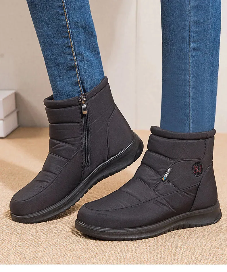 Women Boots Waterproof Snow Boots For Winter Shoes Zipper Ankle Boots Winter Shoes - WRB50135
