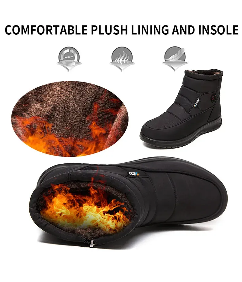 Women Boots Waterproof Snow Boots For Winter Shoes Zipper Ankle Boots Winter Shoes - WRB50135