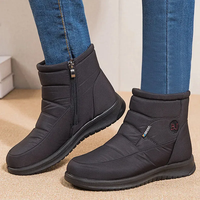Women Boots Waterproof Snow Boots For Winter Shoes Zipper Ankle Boots Winter Shoes - WRB50135