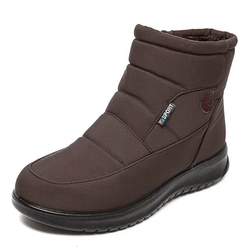 Women Boots Waterproof Snow Boots For Winter Shoes Zipper Ankle Boots Winter Shoes - WRB50135