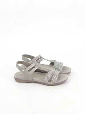Women's Beads Sandals,Grey