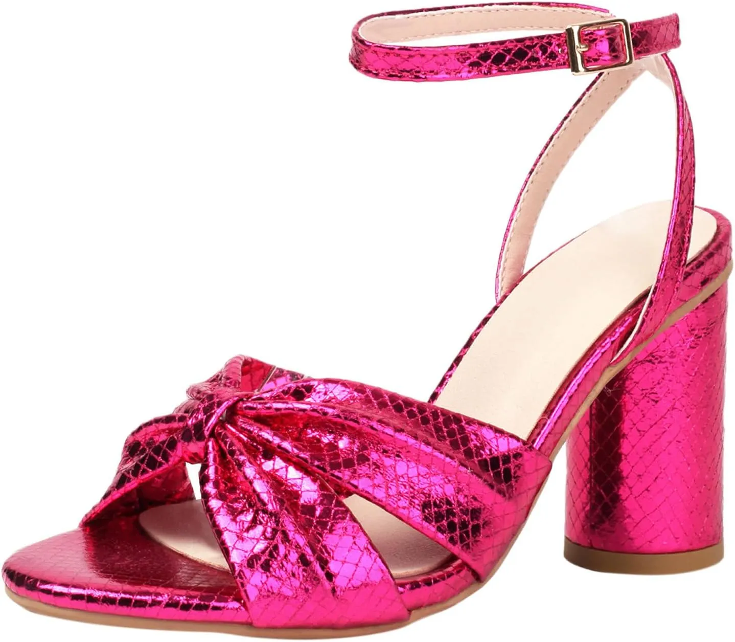 Women's Fashion Heel Sandals Large Size Thick High Heels Sandals Ankle Strap Sandals Flip Flop Sandals for Women Size 5